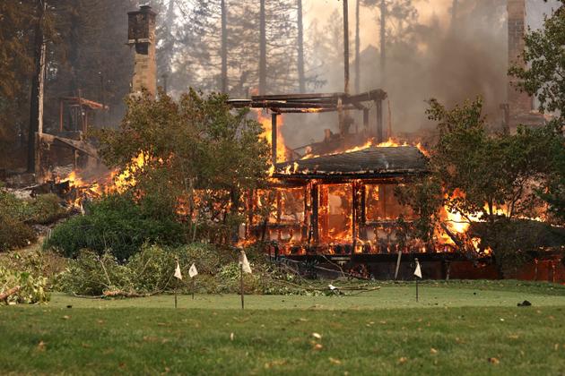 Le restaurant du complexe de luxe Meadowood Napa Valley, le 28 septembre.