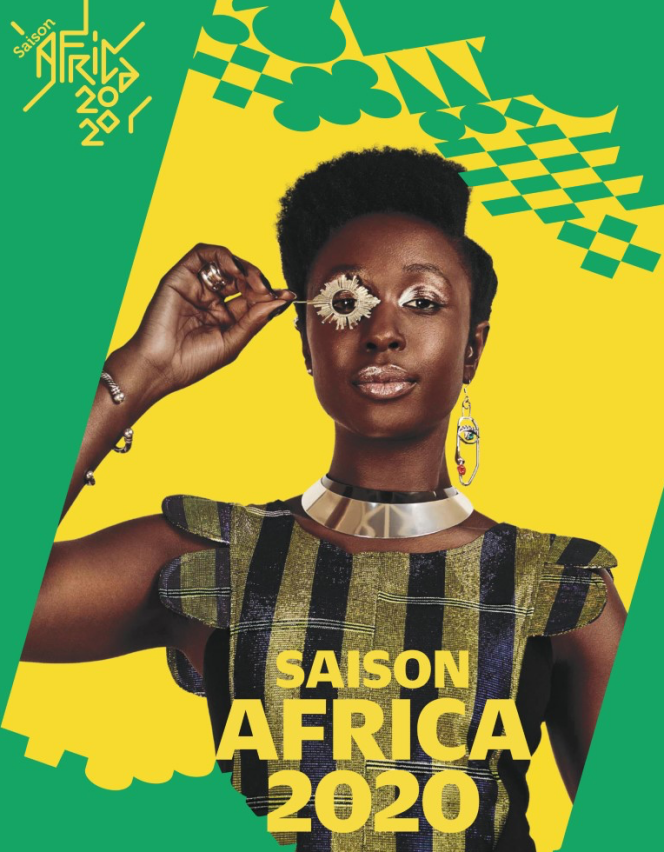 Affiche de la saison culturelle Africa 2020 organisée par le ministères de la culture et celui des affaires étrangères notamment.