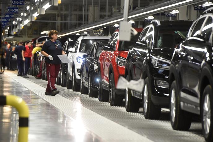 Une ligne d’assemblage d’Hyundai à Nosovice, en République tchèque, en octobre 2019.