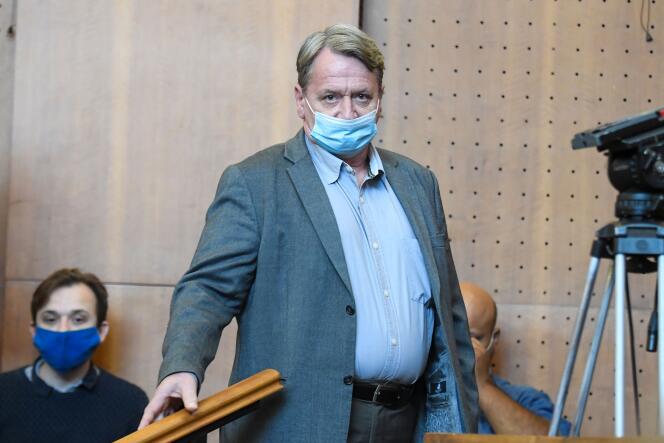Bela Kovacs, ancien eurodéputé du parti d’extrême droite hongrois Jobbik, au tribunal de Budapest, le 24 septembre.