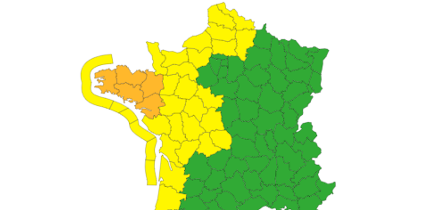 Vigilance Orange Orages Carte : Tempete Alex Cinq Departements De L Ouest En Vigilance Orange