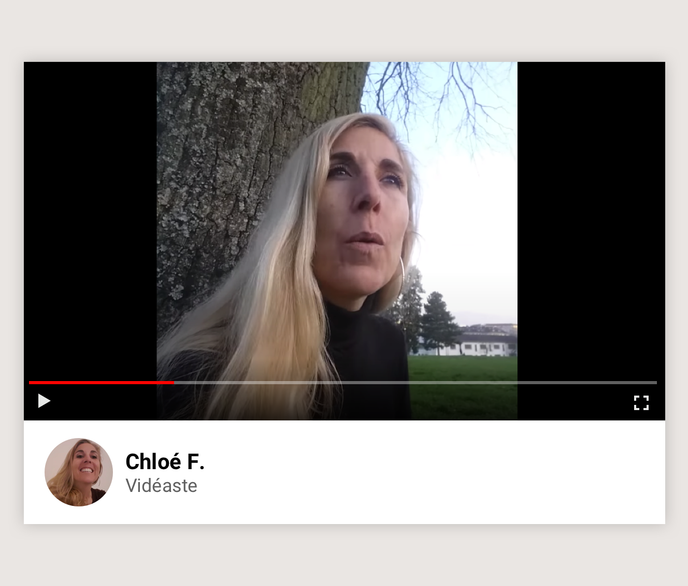 La vidéaste Chloé F.