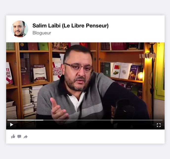 Le blogeur Salim Laïbi.