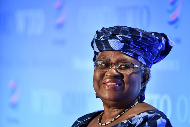 Ngozi Okonjo-Iweala durant une conférence à Genève, le 15 juillet 2020.