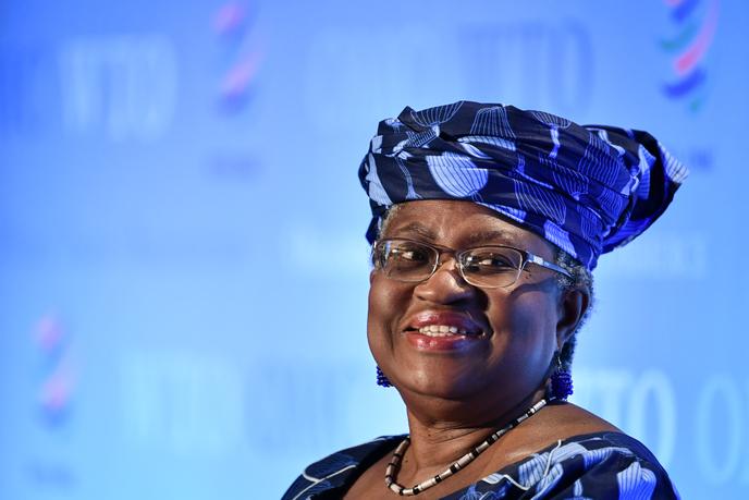 Ngozi Okonjo-Iweala durant une conférence à Genêve, le 15 juillet 2020.