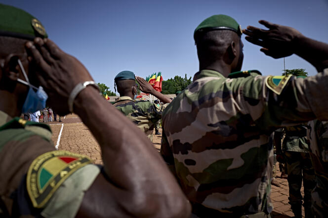 Soldats de l’armée malienne à Bamako en 2014.
