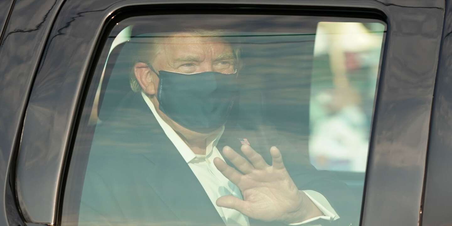 Photo of hospitalisé, Donald Trump fait un voyage en voiture pour saluer ses partisans