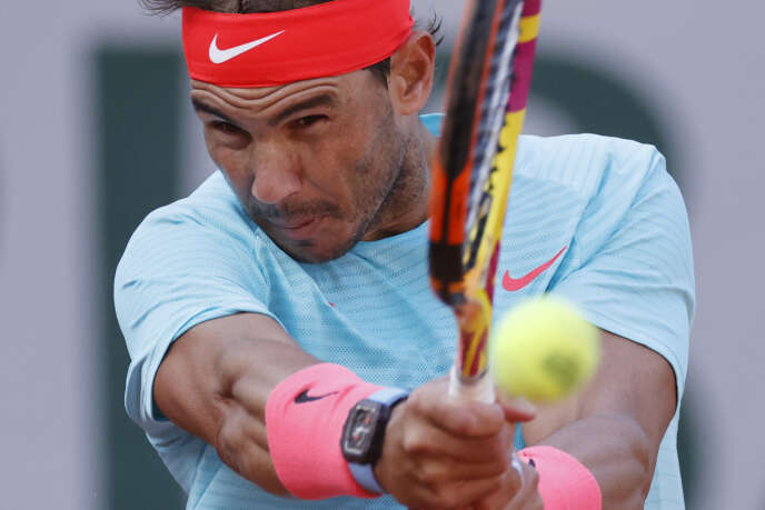 Rafael Nadal à Roland-Garros, le 4 octobre 2021