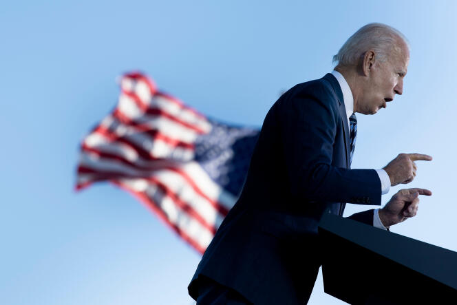 Le candidat démocrate Joe Biden, le 6 octobre à Gettysburg (Pennsylvanie).