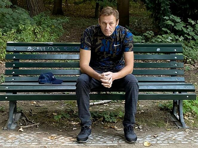 Photo publiée le 23 septembre sur le compte Instagram d’Alexeï Navalny montre le chef de l’opposition russe à Berlin.