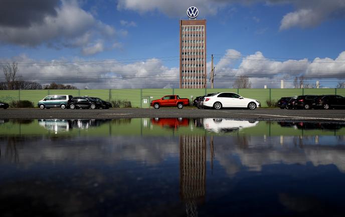 Au siège du constructeur automobile allemand Volkswagen, à Wolfsburg en février.