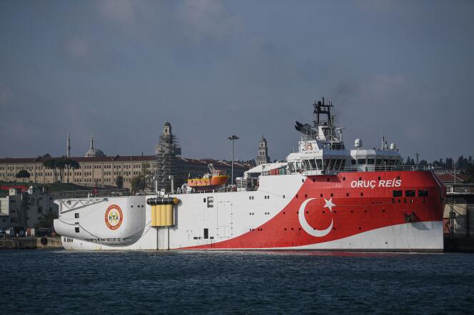 La Turquie a annoncé dimanche soir le déploiement de l’« Oruç-Reis » jusqu’au 22 octobre dans une zone maritime revendiquée par Athènes.