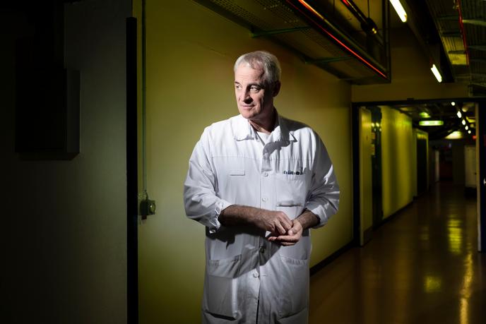 Le médecin Didier Pittet, chef du service de prévention et contrôle de l’infection aux Hôpitaux universitaires de Genève, à Genève, le 4 septembre.