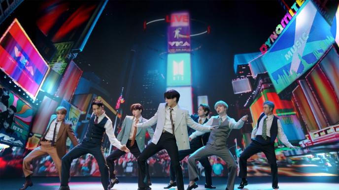 Le groupe de K-pop sud-coréen BTS, le 30 août.