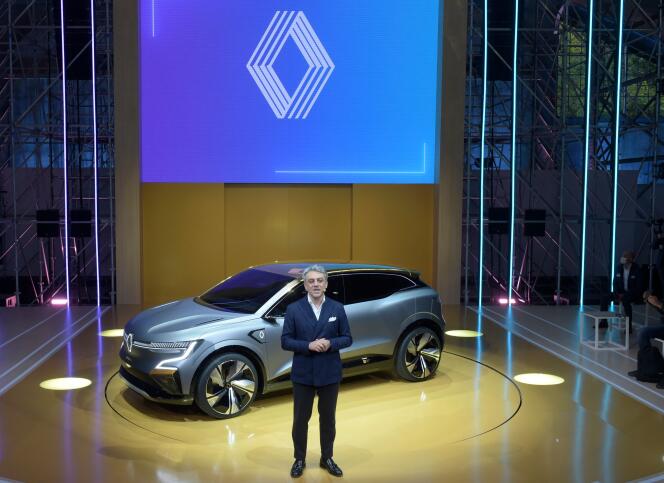 Le directeur général de la marque, Luca de Meo, a présenté le 15 octobre dernier la future Mégane 100 % électrique.