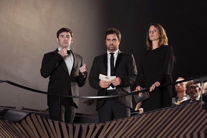 Nicolas Maury, Grégory Montel et Camille Cottin.