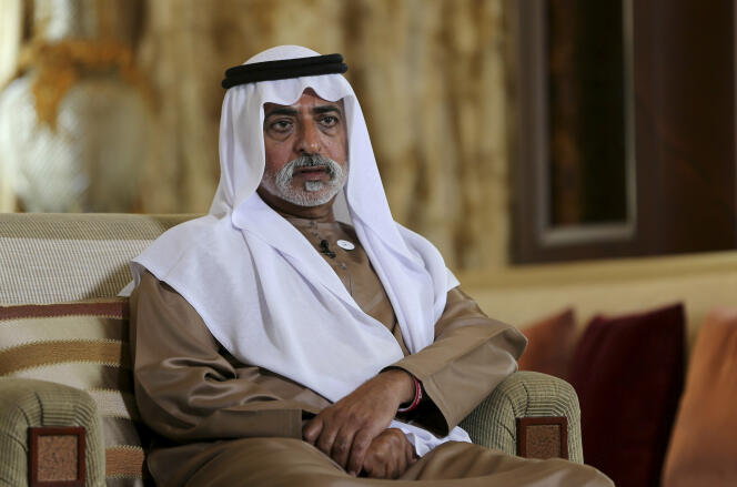 Le cheikh Nahyan Ben Moubarak Al-Nahyan, ministre émirati de la tolérance, à Abou Dhabi, en janvier 2019.