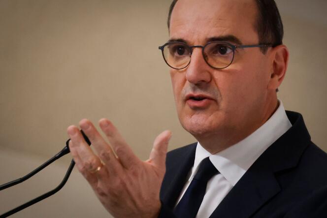 Le premier ministre, Jean Castex, lors d’une conférence de presse à Matignon, le 22 octobre 2020.