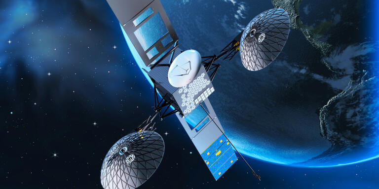 This NASA handout illustration obtained August 18, 2017 depicts NASA's Tracking and Data Relay Satellite, TDRS-M, in orbit,as The TDRS system provides a communication vital link to the International Space Station, the Hubble Space Telescope and a host of Earth sciences satellites. - NASA on August 18, 2017 launched the latest in a series of satellites aimed at ensuring astronauts at the International Space Station can communicate with Earth.The $408 million Boeing-made Tracking and Data Relay Satellite (TDRS-M) soared into space atop an Atlas V rocket that launched from Cape Canaveral, Florida at 8:29 am (1229 GMT).The satellite will 