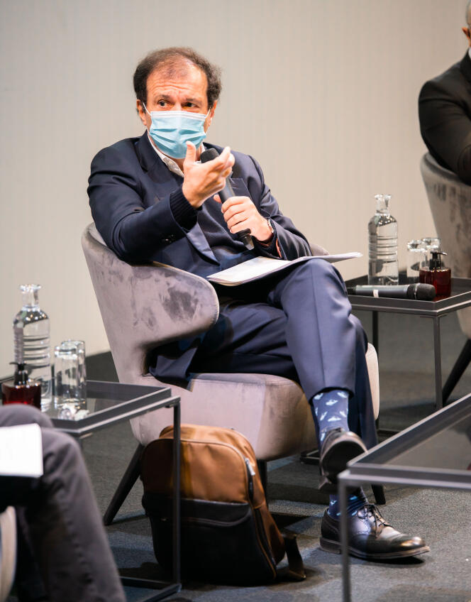 Daniel Cohen, au Club de l’économie du « Monde », à Paris, le 22 octobre 2020.
