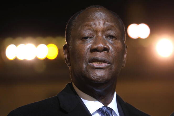 Le président de Côte d’Ivoire Alassane Ouattara à Paris en 2019.