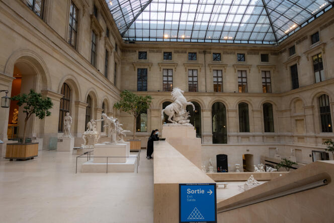 Dernier jour d’ouverture pour le Louvre avant reconfinement, à Paris, le 29 octobre.