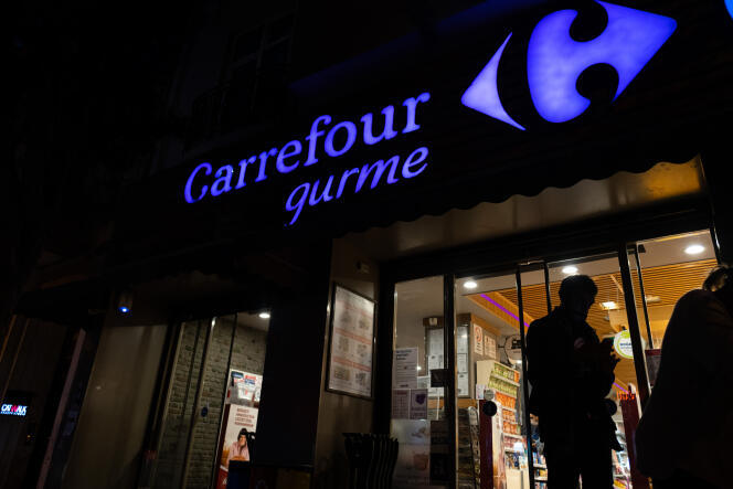 Un magasin Carrefour, à Istanbul, le 26 octobre.