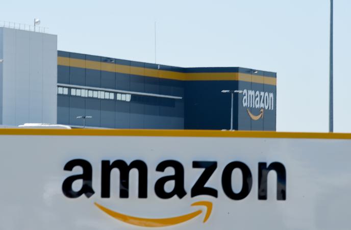 Entrepôt Amazon à Bretigny-sur-Orge, en mai 2020.