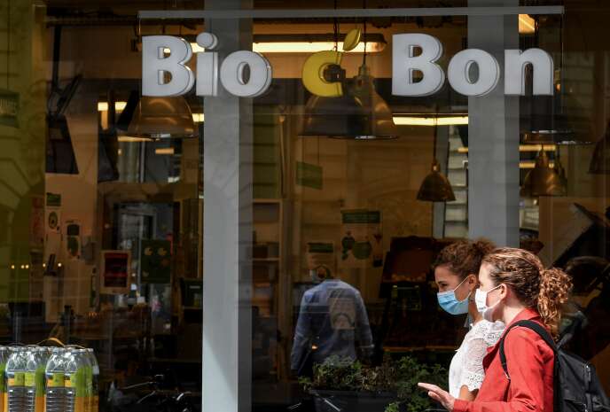 Un magasin Bio c’Bon à Paris, le 8 septembre.