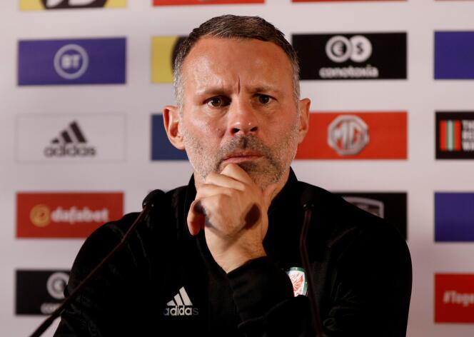 Ryan Giggs, at a press conference, October 12, 2019, in Hensol, Wales.