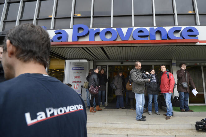 Au siège de « La Provence », à Marseille, en 2012.