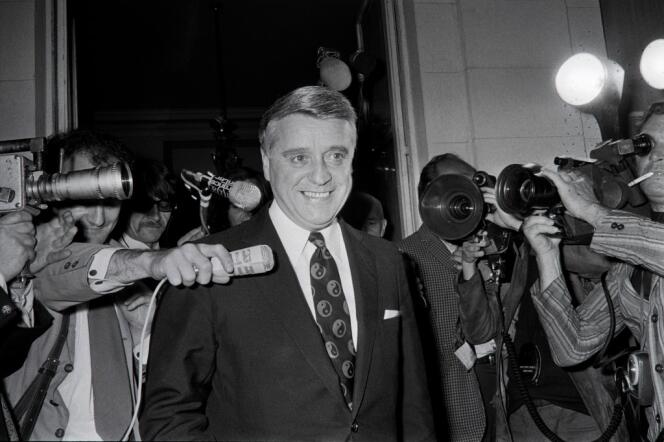 Robert Boulin, alors ministre des outre-mer, en juillet 1972, à Paris.