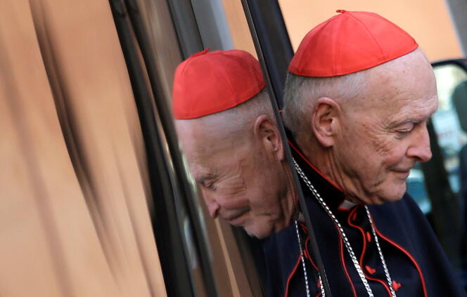 L’ex-cardinal archevêque de Washington Theodore McCarrick, en  2013 au Vatican.