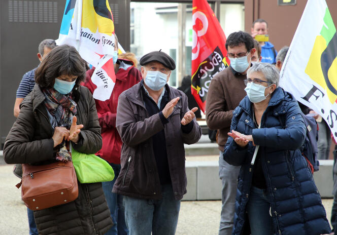 Manifestation d’enseignants à Pau, le 10 novembre.