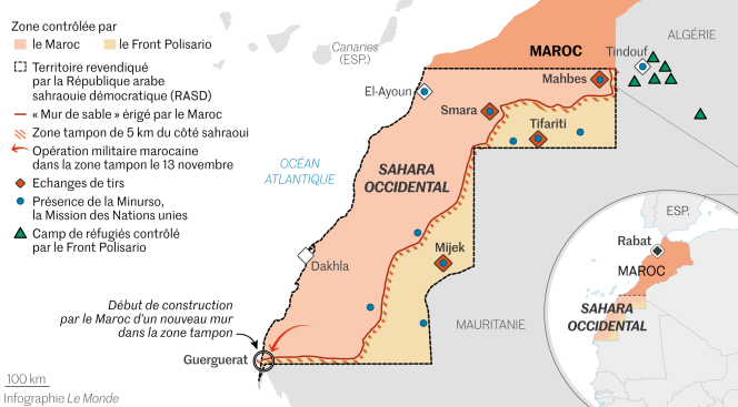 Rabat, which controls nearly 80% of Western Sahara, proposes an autonomy plan under its sovereignty, while the Polisario Front calls for a referendum on self-determination.