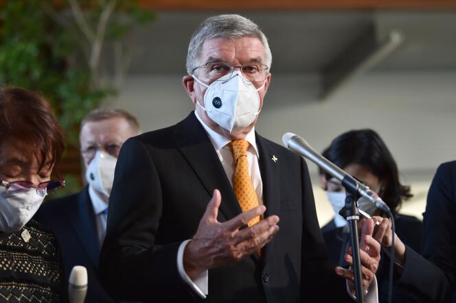 Thomas Bach, le président du Comité international olympique (CIO), le 16 novembre lors d’une conférence de presse à Tokyo.