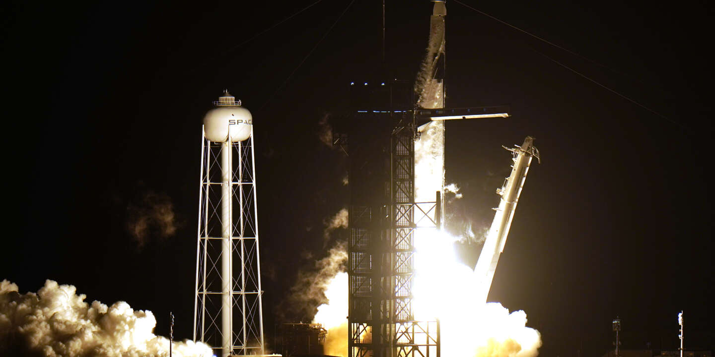 Photo of La fusée SpaceX en route vers la Station spatiale internationale