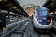 Un TGV stationné à la gare de l’est, à Paris le 13 décembre 2019.