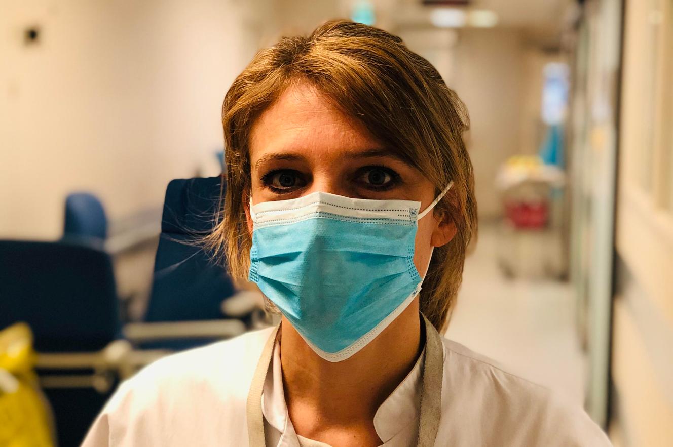 Aurélie Frenay, psychologue en réanimation au centre hospitalier Saint-Joseph Saint-Luc à Lyon.