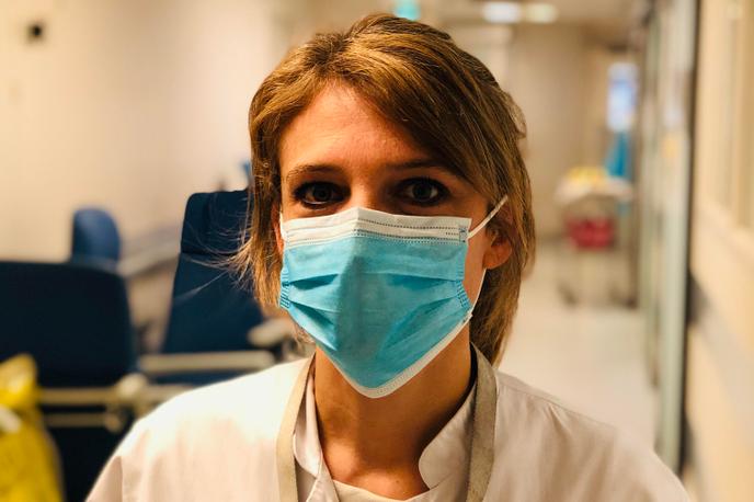 Aurélie Frenay, psychologue en réanimation au centre hospitalier Saint-Joseph Saint-Luc à Lyon (Rhône).