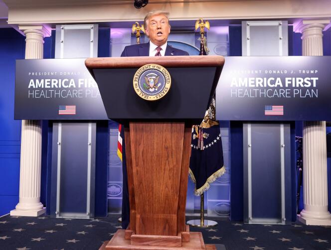 Donald Trump réaffirme sa victoire lors d’une conférence de presse dédiée à la santé, à la Maison Blanche, le 20 novembre.
