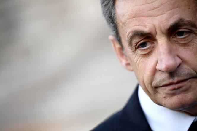 Former President Nicolas Sarkozy in Paris, May 14, 2017.