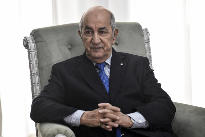 Le président algérien Abdelmadjid Tebboune à Alger, le 21 janvier 2020.