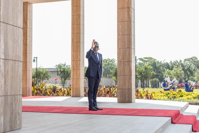 Le président béninois Patrice Talon, au palais de la Marina, à Cotonou, pendant les cérémonie de célébration de l’indépendance du pays, le 1er août 2020.