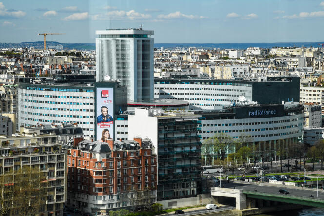Le siège du groupe Radio France, à Paris, en avril 2018.
