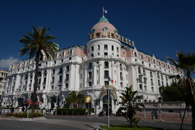 Le palace Negresco, à Nice, le 19 juin 2020.