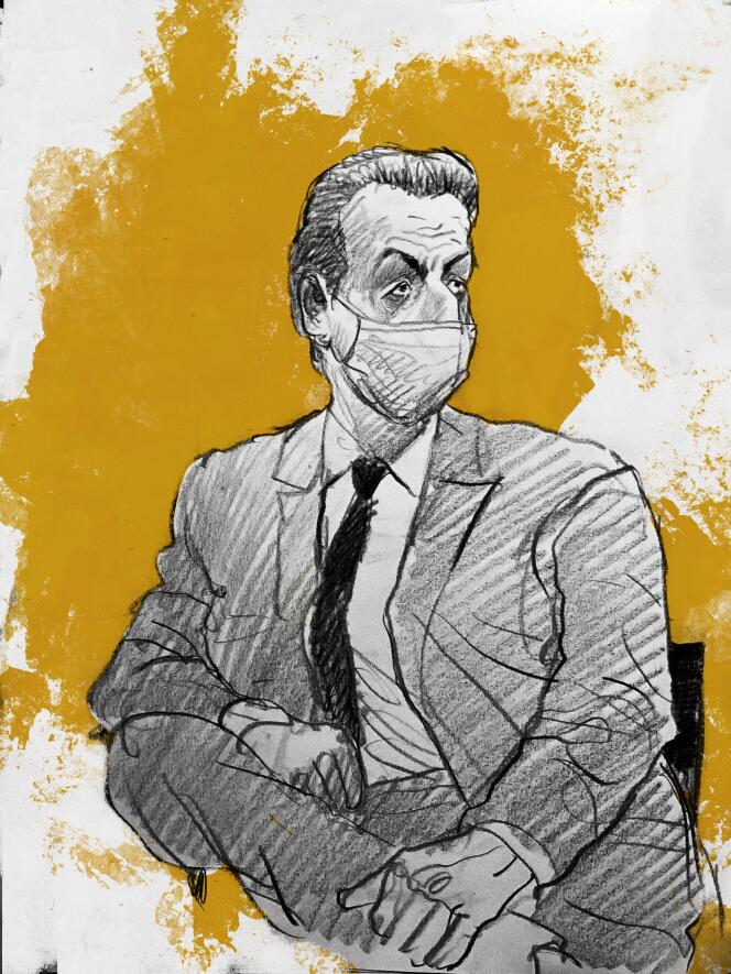 Nicolas Sarkozy lors du procès dit des « écoutes », au tribunal correctionnel de Paris, le 30 novembre.