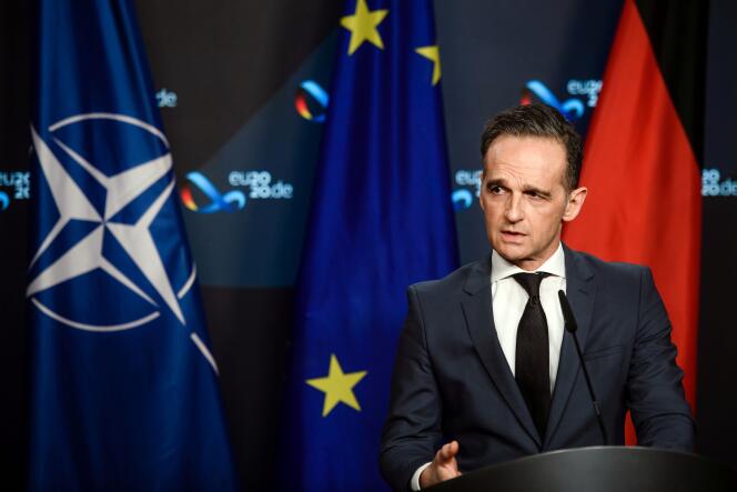 Le ministre allemand des affaires étrangères Heiko Maas (ici à Berlin, le 1er décembre) et son homologue français Jean-Yves Le Drian ont salué, mardi 1er décembre, les « recommandations importantes et équilibrées » du rapport des experts de l’OTAN sur l’adaptation stratégique de l’Alliance.