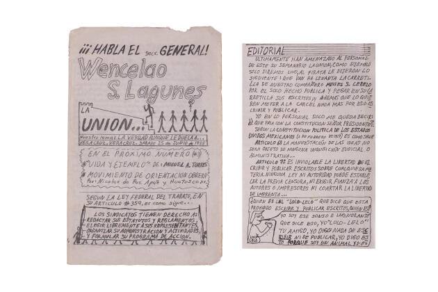 Une édition de son journal, « La Union ».