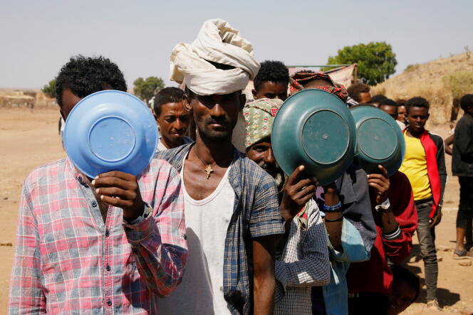 Au Soudan, des réfugiés éthiopiens qui ont fui la région du Tigré, dans le nord de l’Ethiopie, le 28 novembre 2020.
